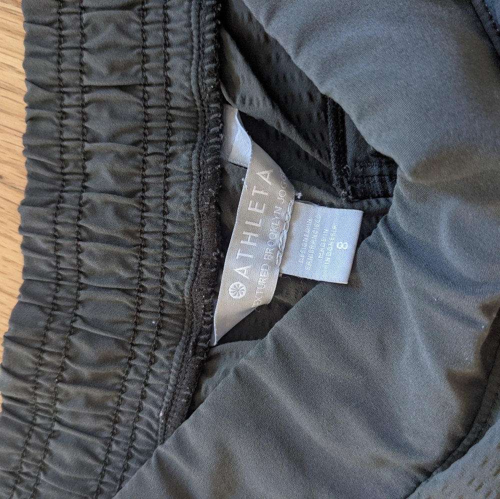ATHLETA Brooklyn Tech Jogger Olive Green Size 8 - Picture 2 of 6